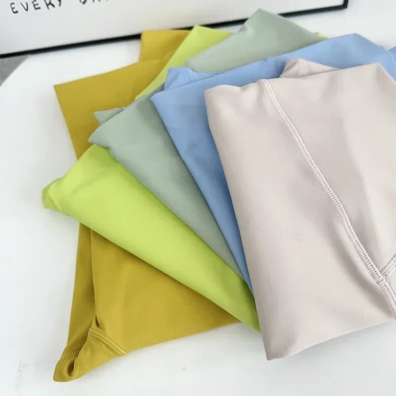 رائجة البيع اللياقة البدنية الإناث طماق تشغيل السراويل عارية الشعور طماق عالية الخصر رفع الرياضة النساء اللياقة البدنية الجري اليوغا السراويل - 4