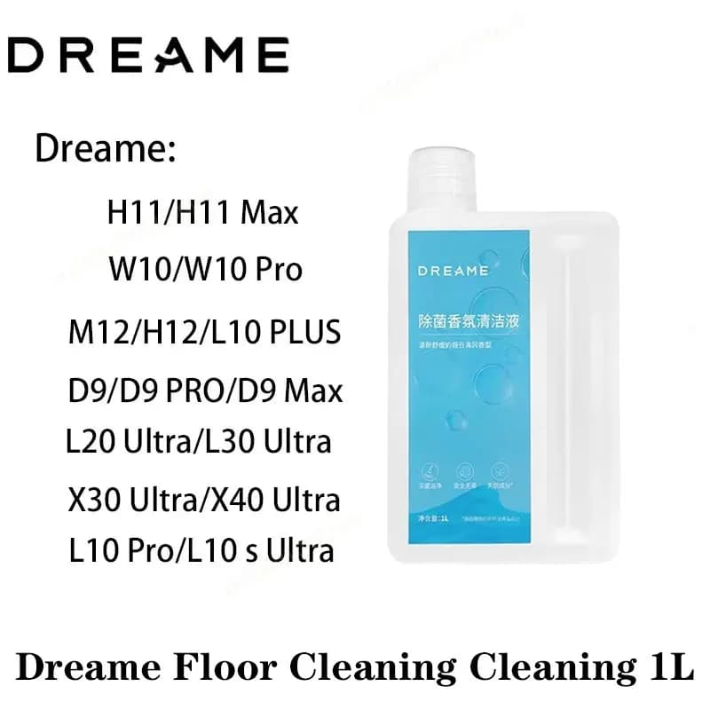 Original Dreame Cleaning solution 1L For X40 Ultra /X30 Ultra/X50 Ultra/L10s Pro Ultra Complete Cleaning Fluid Accessories