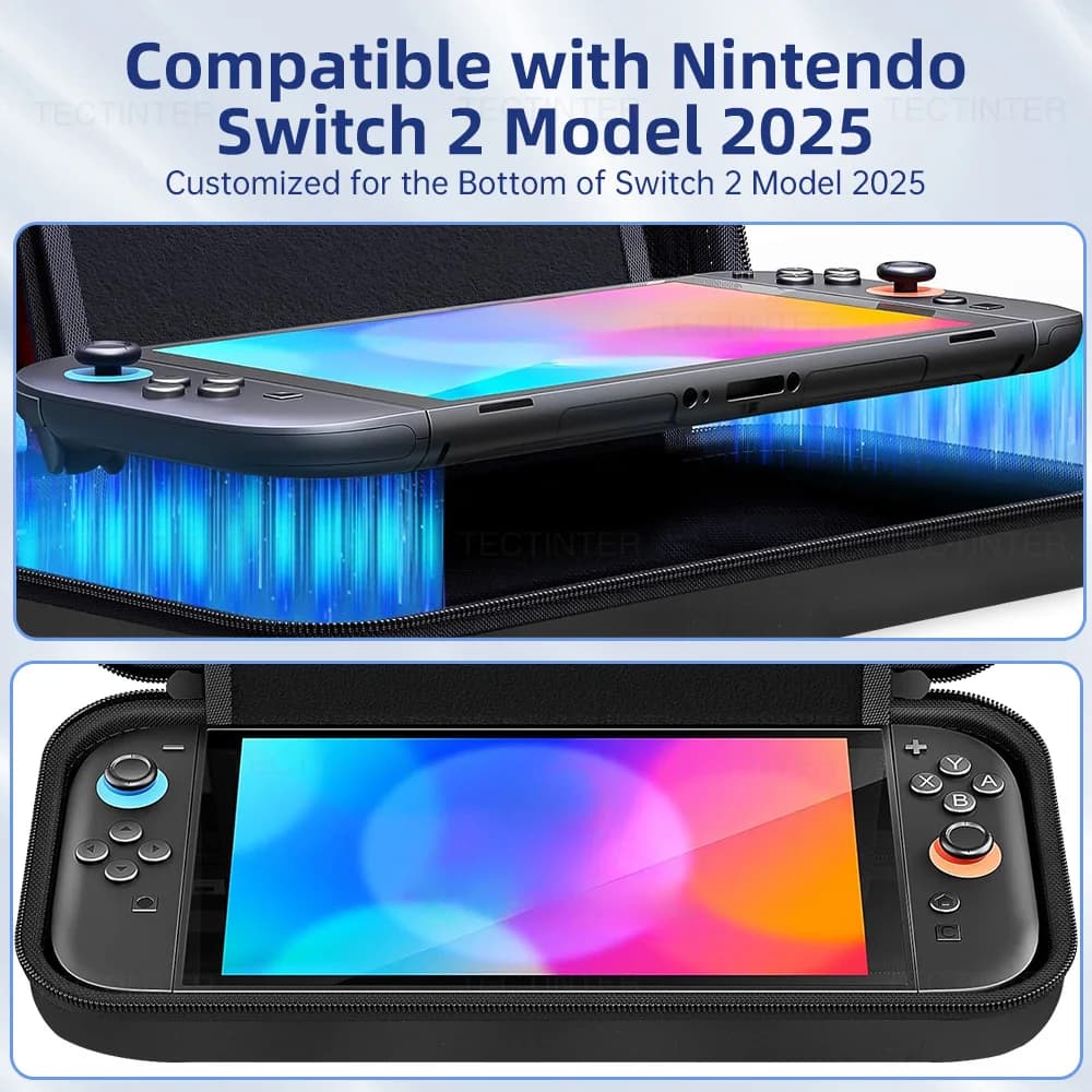 Portable Travel Case for Nintendo Switch 2 EVA Game Console Gamepad Bag Shockproof Protective Bag for NS 2 Controller Accessory - 6