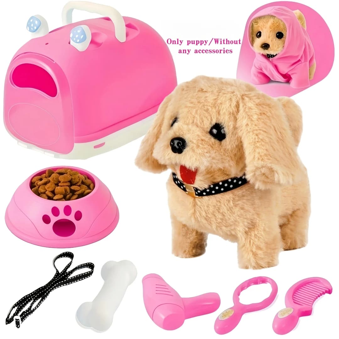 2026 Model Interactive Realistic Golden Retriever Toy Dog,Realistic Walking Barking & Tail Wagging, Electric Puppy with Sounds