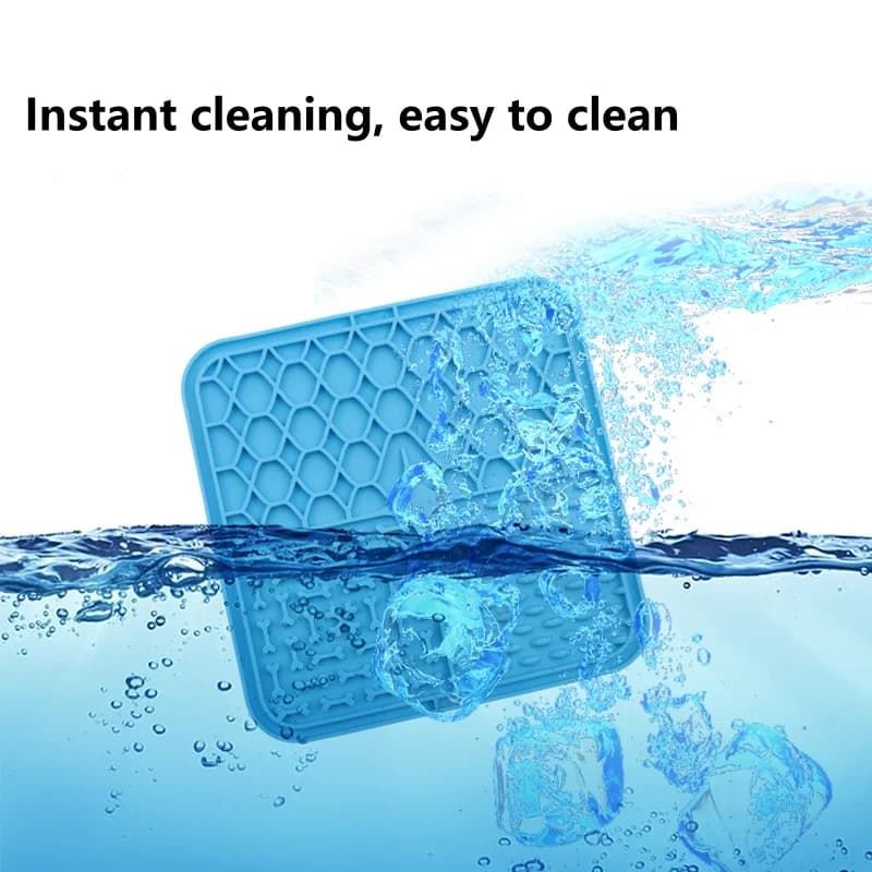 Pet Dog Cat Licking Pad Licking Pad Anti Choking Slow Food Utensils Slow Food Bowl Licking Plate Pet Cat Yogurt Meal Mat - 2