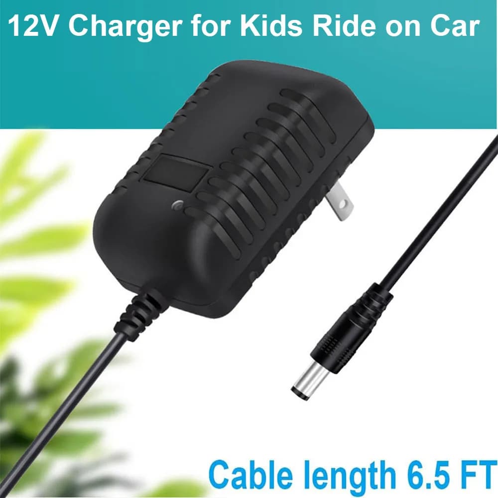 شاحن 12V لسيارات الأطفال، ألعاب، محول طاقة 1000MA، ألعاب ركوب عالمية، عربة أطفال كهربائية