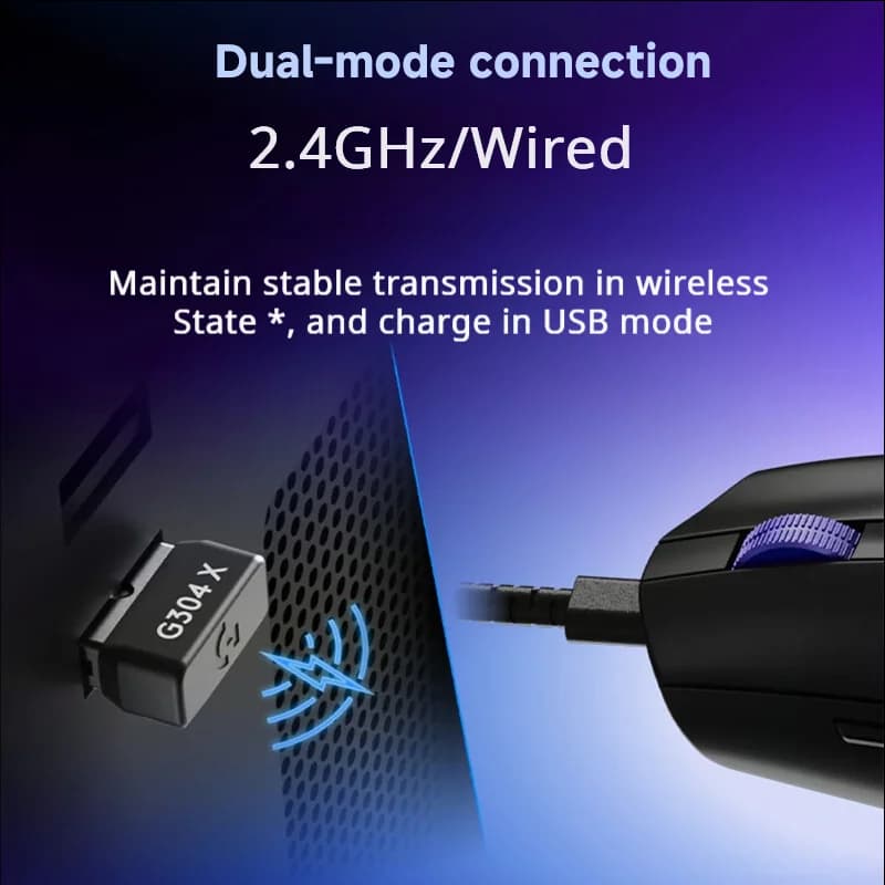 ماوس الألعاب اللاسلكي Logitech G304X، 57 جرام، وضع مزدوج، 6 أزرار قابلة للبرمجة، عمر بطارية طويل لألعاب FPS مثل Valorant وLOL - 6