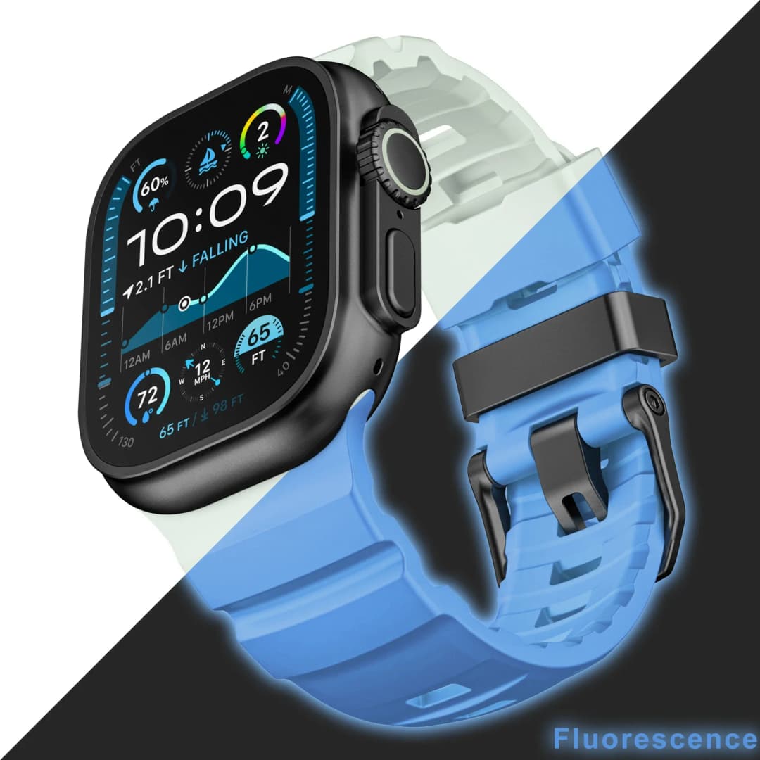 Fluorescence Silicone Strap for Apple Watch Ultra 2 49mm Series 10 46mm 9 8 7 45mm Sport Band Bracelet Iwatch 6 SE 5 4 44mm 42mm - 3