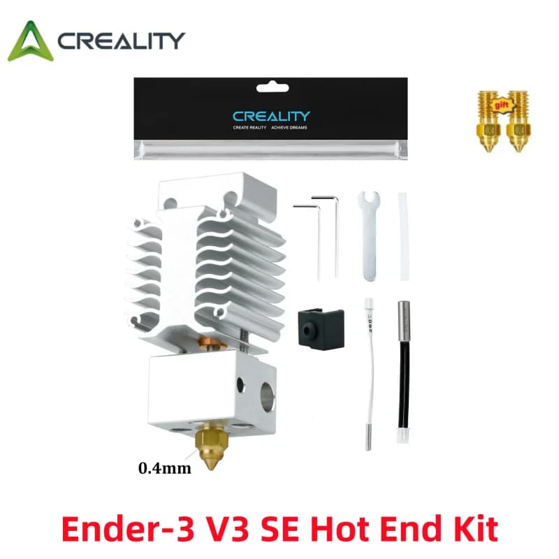 Creality Official Ender 3 V3 SE Heating Block Kit with replacement nozzle,Bimetallic Throat High Temperature Print Head