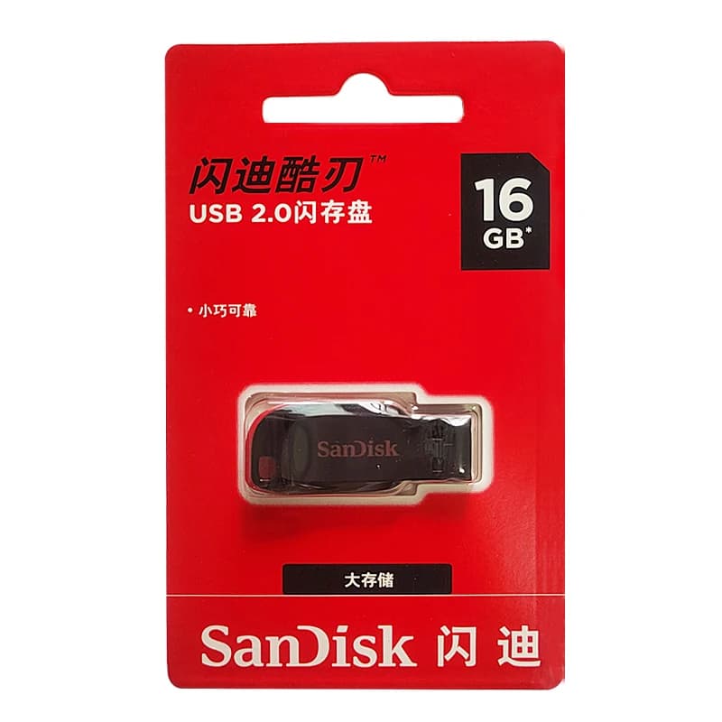 100% Original SanDisk 64GB USB Flash Drive 32GB USB Disk 16GB USB2.0 Mini Pen Drive Pendrive Memory Stick U Disk for computer - 5