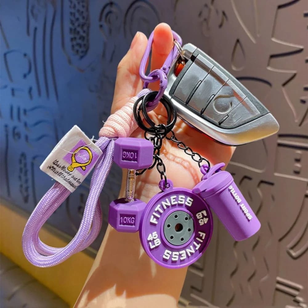 Sports Pendant Keyring Detachable Dumbbell Keychain Gym Bag Keychain Diy Fitness Keychain For Gifts For Sports Enthusiasts Key - 4
