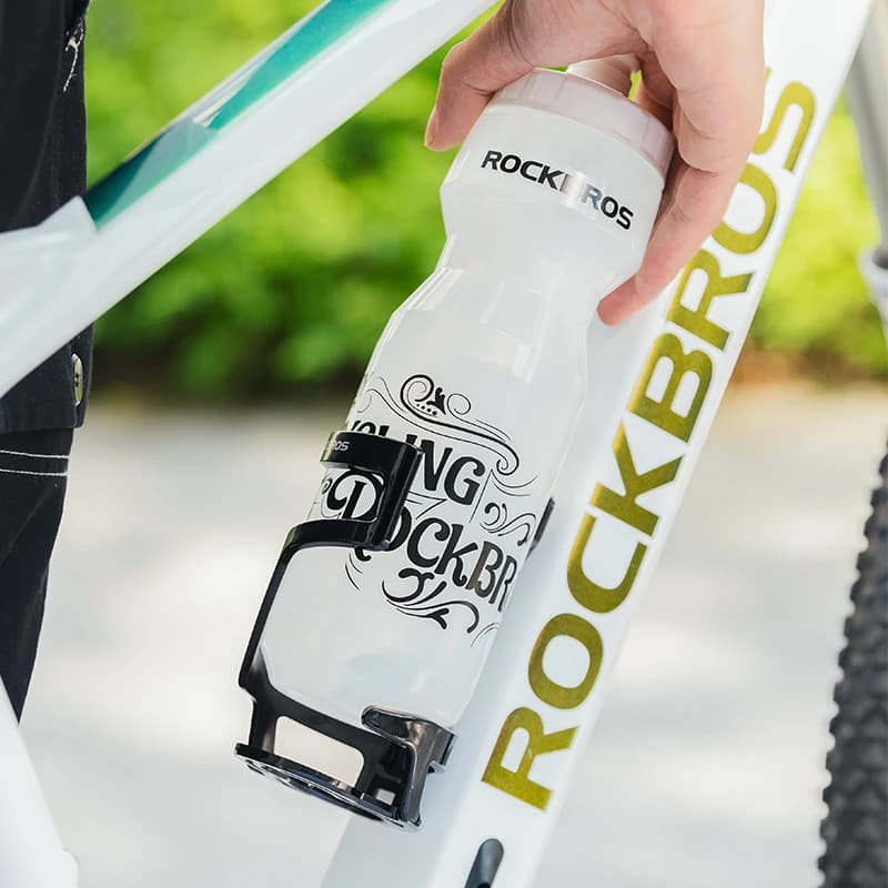 حامل زجاجة دراجة ROCKBROS قفص زجاجة دراجة خفيف الوزن من مادة البولي كربونات حامل زجاجة دراجة قابل للحمل إكسسوارات دراجة جبلية - 5