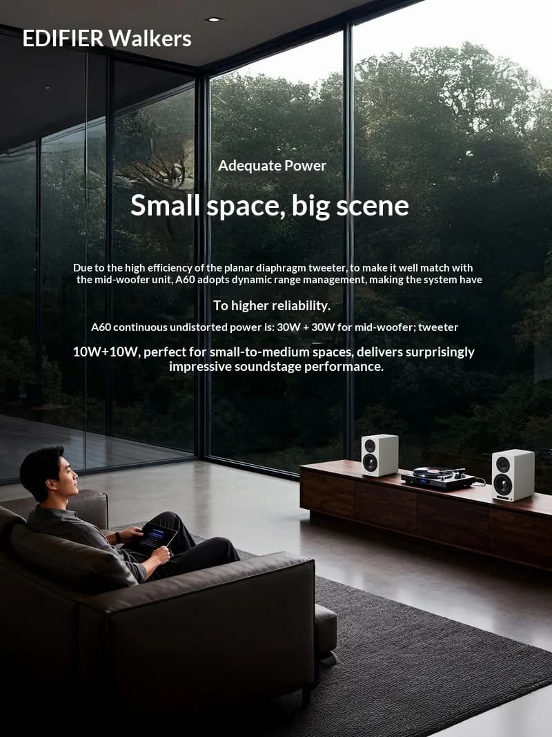 Edifier AIRPULSE A60 Desktop Hifi Bluetooth Speakers Customized Soundbox Loudspeaker High Fidelity Bluetooth 5.1 Laptop Gift PC - 5
