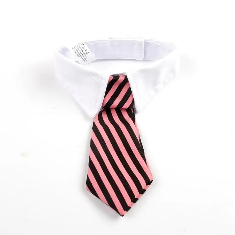 Pet Dog Cat Formal Necktie Tuxedo Bow Tie Black and Red Collar for Dog & Cat Pet Accessories for Wedding Holiday and Party Gift - 6