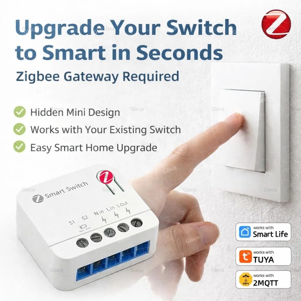 ZigBee Tuya Smart Switch Module Mini DIY Light Relay Breaker Smart Home Automation Work With Smart Life Alexa Google Hub Need
