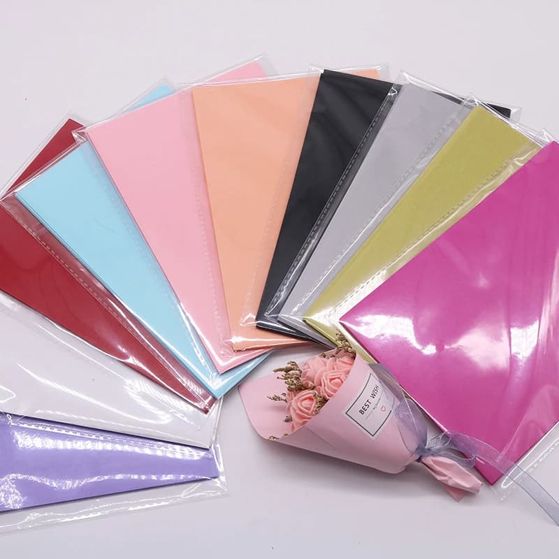 100 ورقة A5 ملونة 21x14 سم، أوراق تغليف النبيذ، ورق حرف يدوي للطي، ديكور منزلي لحفلات الزفاف - 3