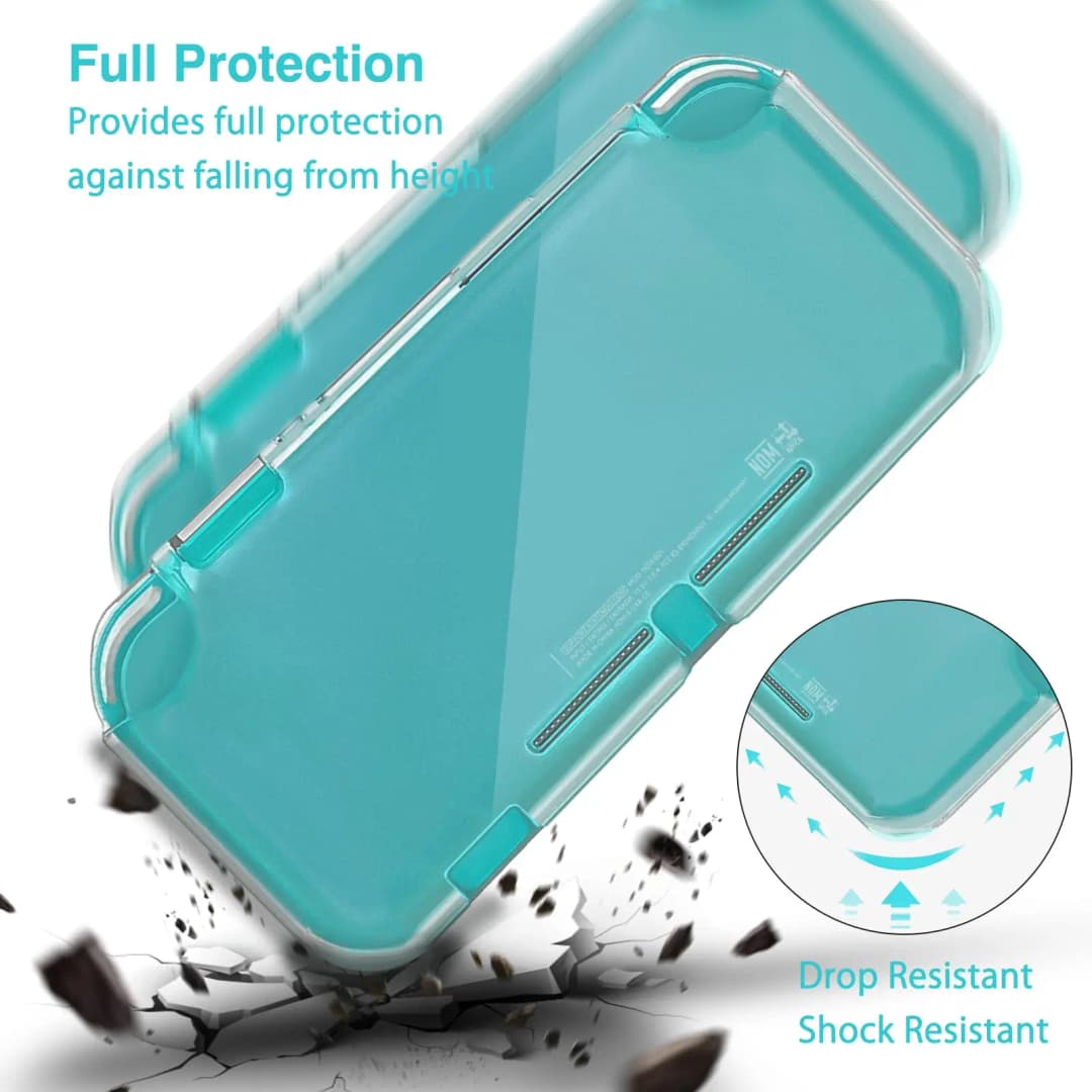 TPU Clear Protective Case for Nintendo Switch Lite Console Transparent Soft Cover Skin Protector for Switch Lite Accessories - 3