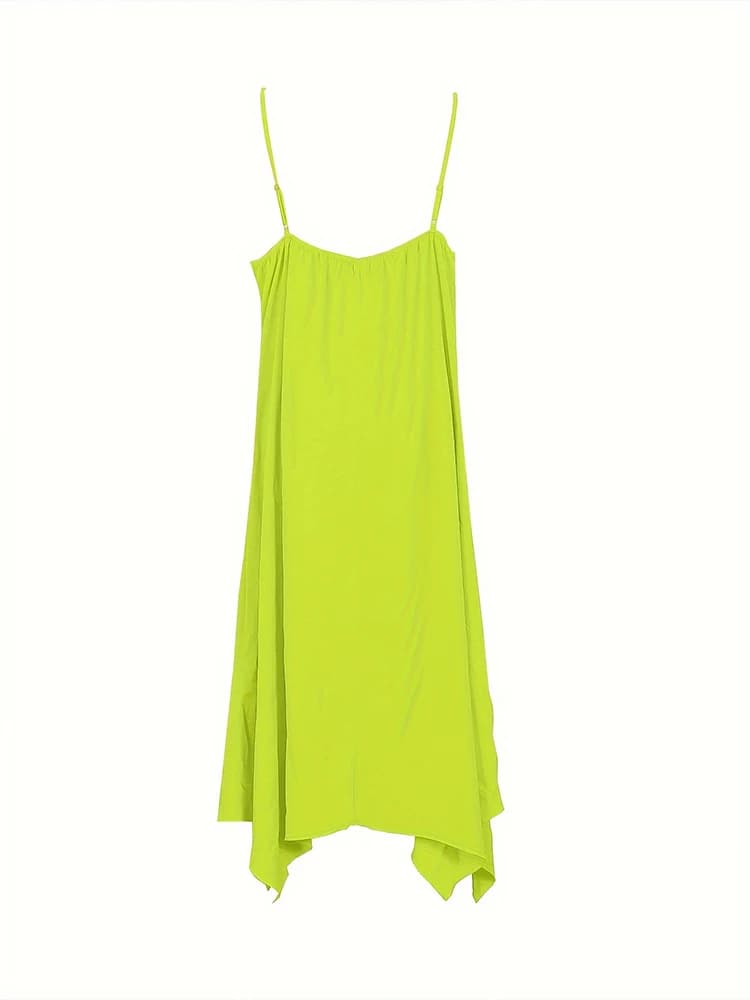 فساتين سهرة نسائية بمقاسات كبيرة بدون أكمام وبدون حمالات وياقة دائرية لون موحد فساتين مثيرة أفضل خيار للصيف - 3