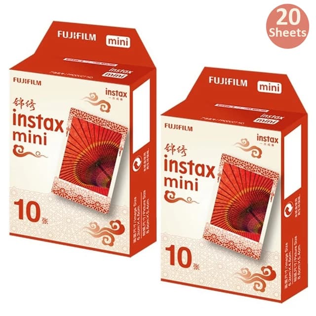 فيلم Fujifilm Instax Mini النسخة الصينية، 10-50 ورقة، لكاميرا Fujifilm Instant Mini 12 و11 و9 و8 و7s وطابعة SP-1/2