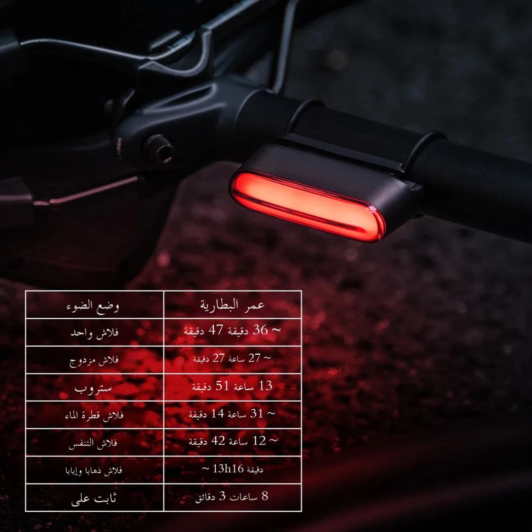 ضوء خلفي مغناطيسي للدراجات ROCKBROS نوع C 7 أوضاع ضوء خلفي للدراجات قابل لإعادة الشحن LED للركوب الليلي مستشعر فرامل ذكي - 2