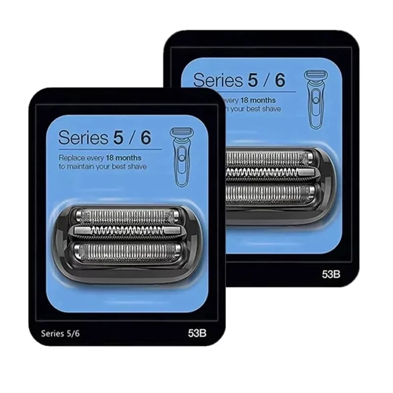 53B Replacement Head Compatible  Series 5/6 Electric Shaver Razor 5018s, 5020s, 5031s, 5050cs, 6020s, 6072cc,Black