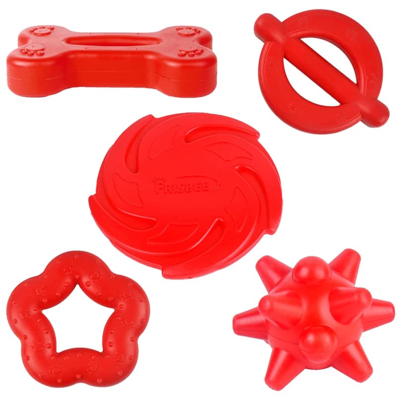 Bite Resistance Dog Chew Toys Multiple Styles Durable TPR Pet Toy for Small Medium Large Dogs Puppy Tooth Cleaning Supplies - 5