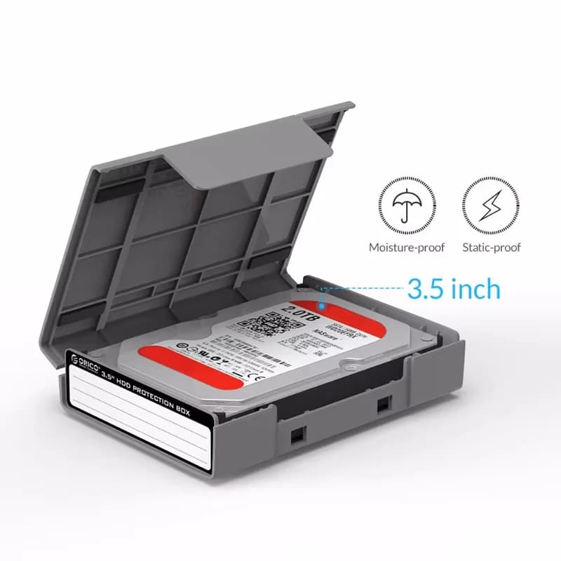 ORICO 2.5 3.5" Portable Hard Disk Protection Case Hard Drive External Storage case with Waterproof and Shockproof Hard Drive Box - 3