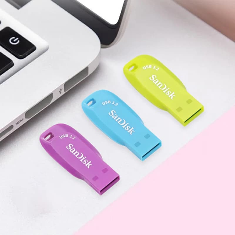سان ديسك ألترا شيفت USB 3.2 فلاش درايف 32 جيجابايت و 64 جيجابايت و 128 جيجابايت بسرعة قصوى 100 ميجابايت/ثانية قلم ذاكرة عالي الجودة أصلي U Disk - 6