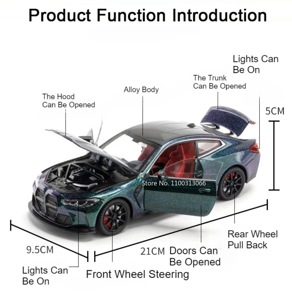 1:24 سلسلة 5 530Li M4 نموذج سيارات لعب سبائك عجلات مصبوبة سحب للخلف سيارة مصغرة أبواب مفتوحة مركبة هدايا مثالية للأطفال - 6