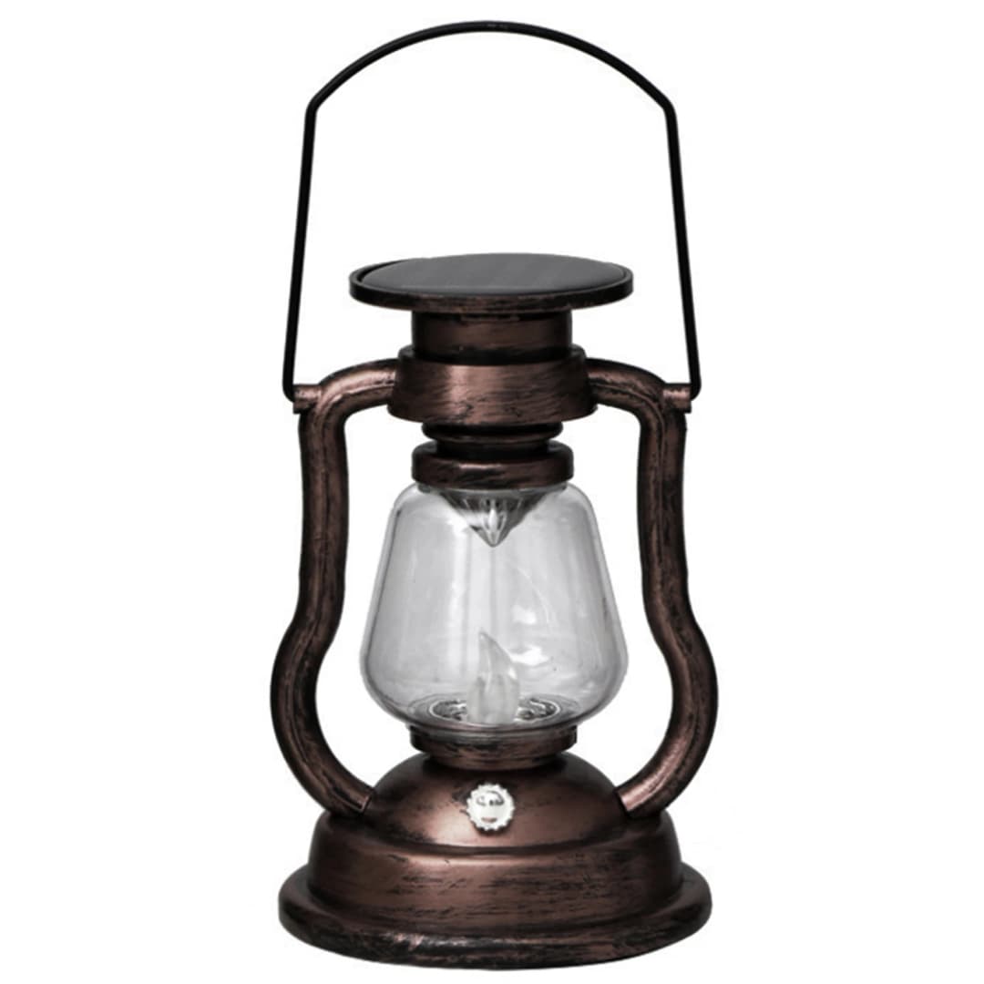 فانوس شمسي معلق على شكل شمعة بإضاءة LED متموجة بدون لهب - إضاءة خارجية للفناء والحديقة - 4