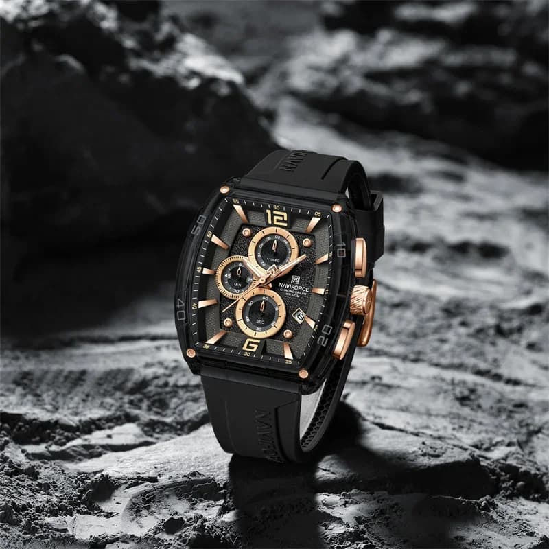 NAVIFORCE Brand High Quality Military Sports Men Watches Quartz 50m Waterproof Silicone Strap Date Original Watches for Men 2025 - 5