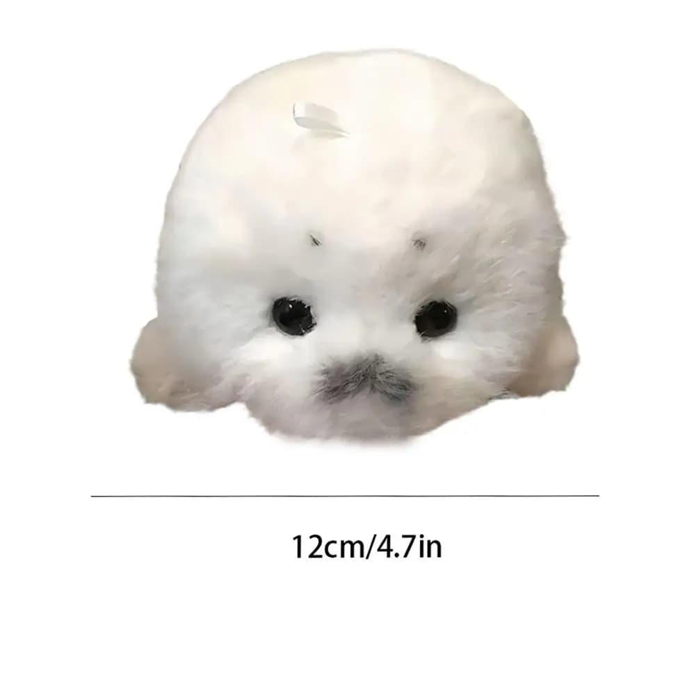 Cute Seals Plush Keychain Soft Kawaii Seal Plushie Animal Pendant Car Ornaments Fashion Stuffed Doll Keyring Car Key Accessories - 6