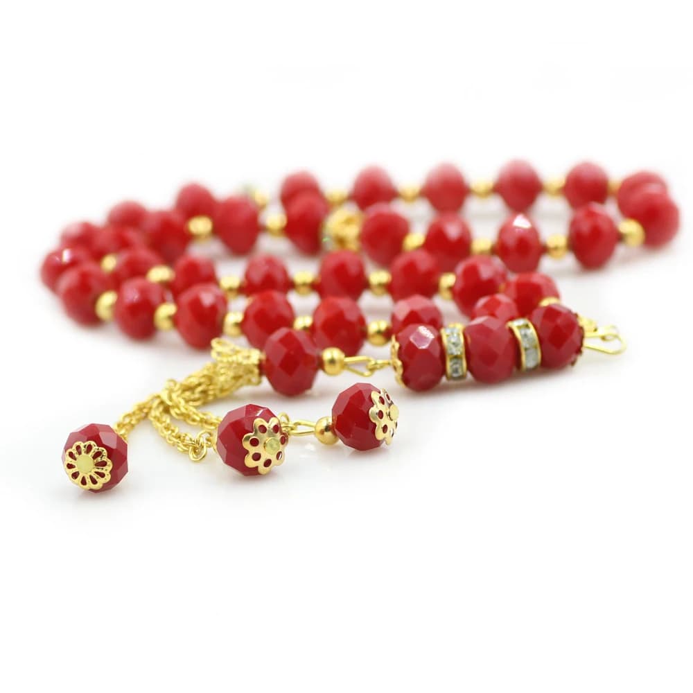 10 مللي متر 33 قطعة كريستال زجاج الخرز المستديرة التركية نمط مسلم مسبحة الإسلامية الصلاة حبة سوار للنساء مجوهرات اكسسوارات هدية - 3