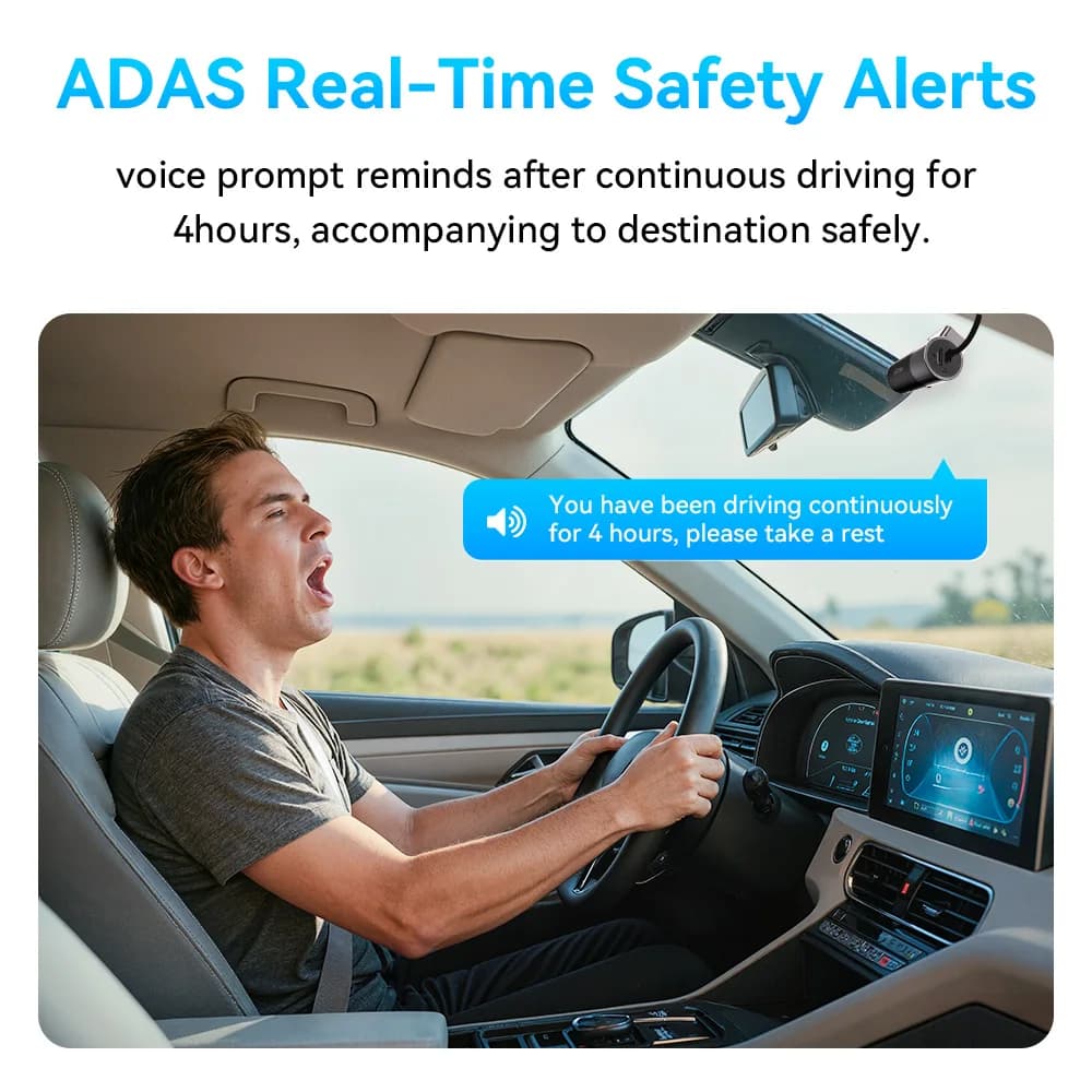 DDPAI MINI Pro 2K داش كام واي فاي جهاز تسجيل فيديو رقمي للسيارات للرؤية الليلية الذكية التحكم الصوتي دعم 24H شاشة ركن السيارة سيارة داش كاميرا مسجل - 6