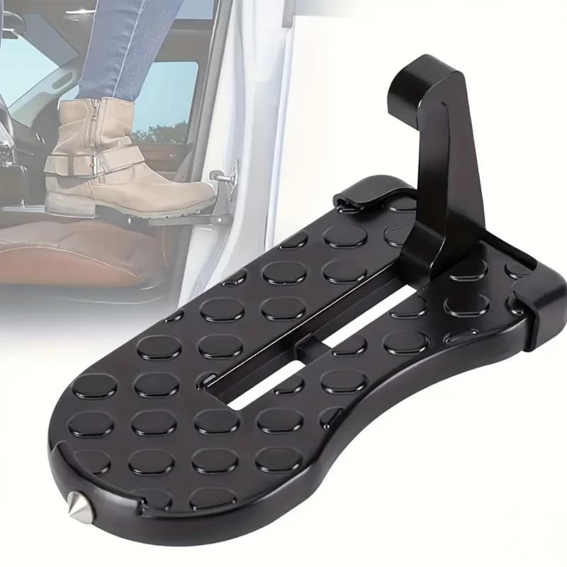 1 Aluminum Alloy Car Door Foot Pedal Assist Hook Top，Foldable Roof Rack Door Step，Easy access to the car roof，Universal Car Moun - 6
