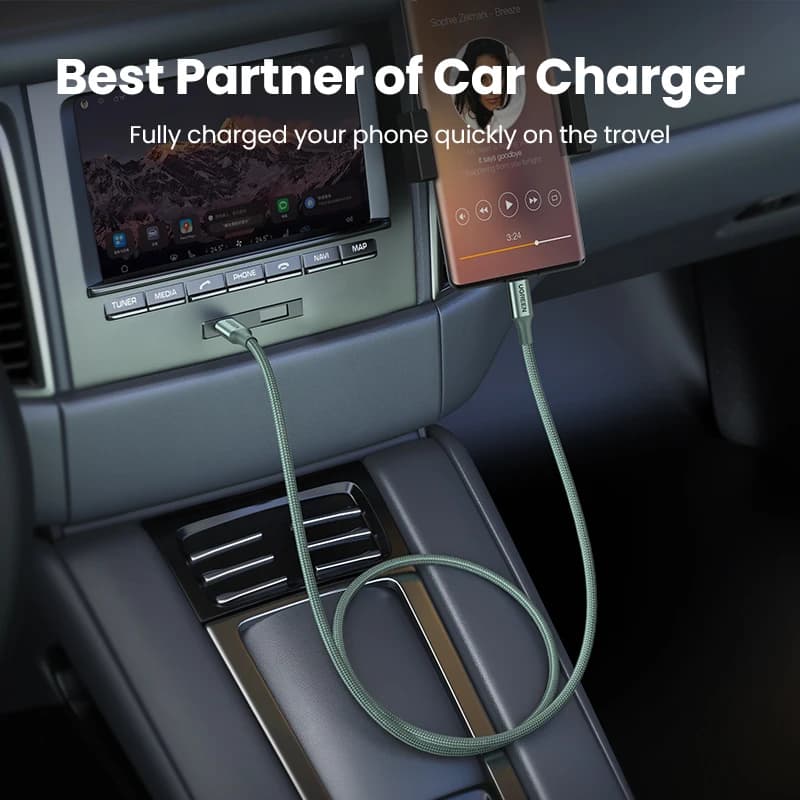 كابل USB-C من UGREEN يدعم PD 100 واط للشحن السريع لهواتف آيفون 17 و16 وماك بوك وسامسونج S26 وآيباد وشاومي - 5