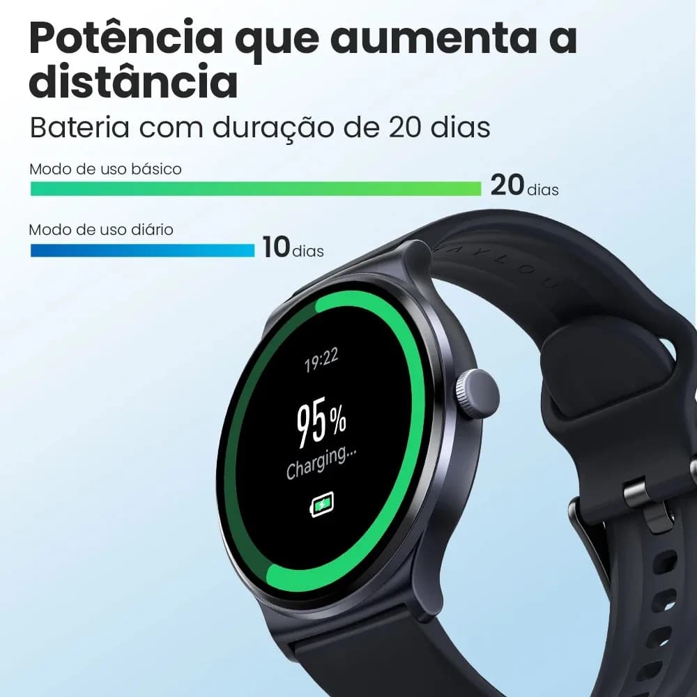 HAYLOU Solar Lite Voice Calling Smart Watch 1.38" HD Screen 24H Health Monitor 100+ Sports Modes 100+ Watch Faces Smartwatch - 6