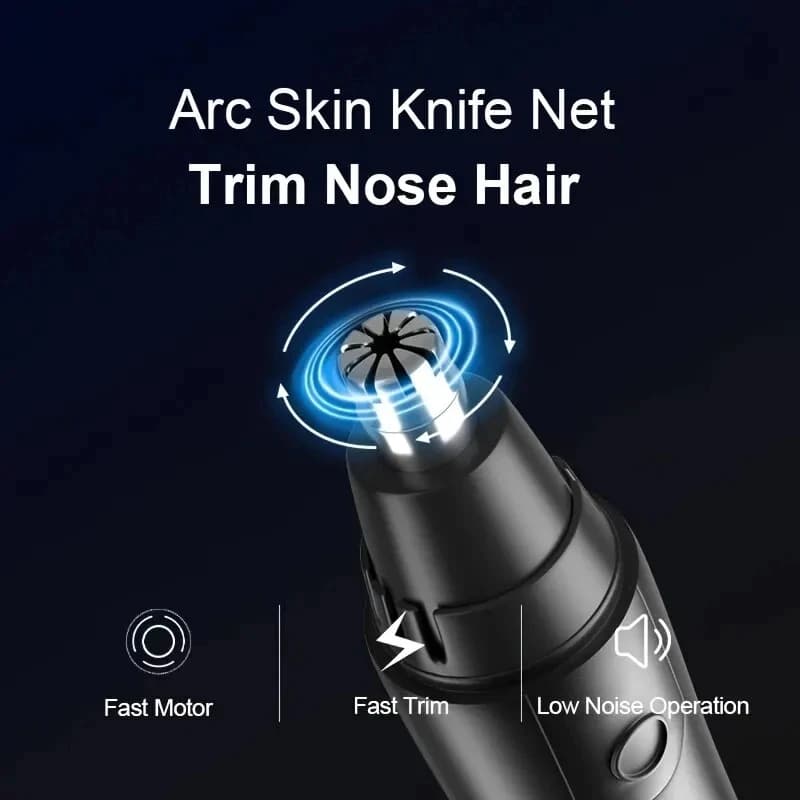 Electric Nose Hair Trimmer Implement Shaver Clipper Men Women Ear Neck Eyebrow Trimmer Shaver Man Clean Trimer Razor Remover Kit - 3