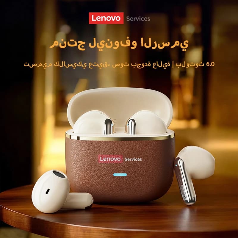 سماعات لينوفو LE230 الأصلية، بلوتوث 6.0، TWS، إلغاء ضوضاء المكالمات، سماعات لاسلكية، صوت عالي الدقة، سماعات رأس منخفضة الكمون - 2