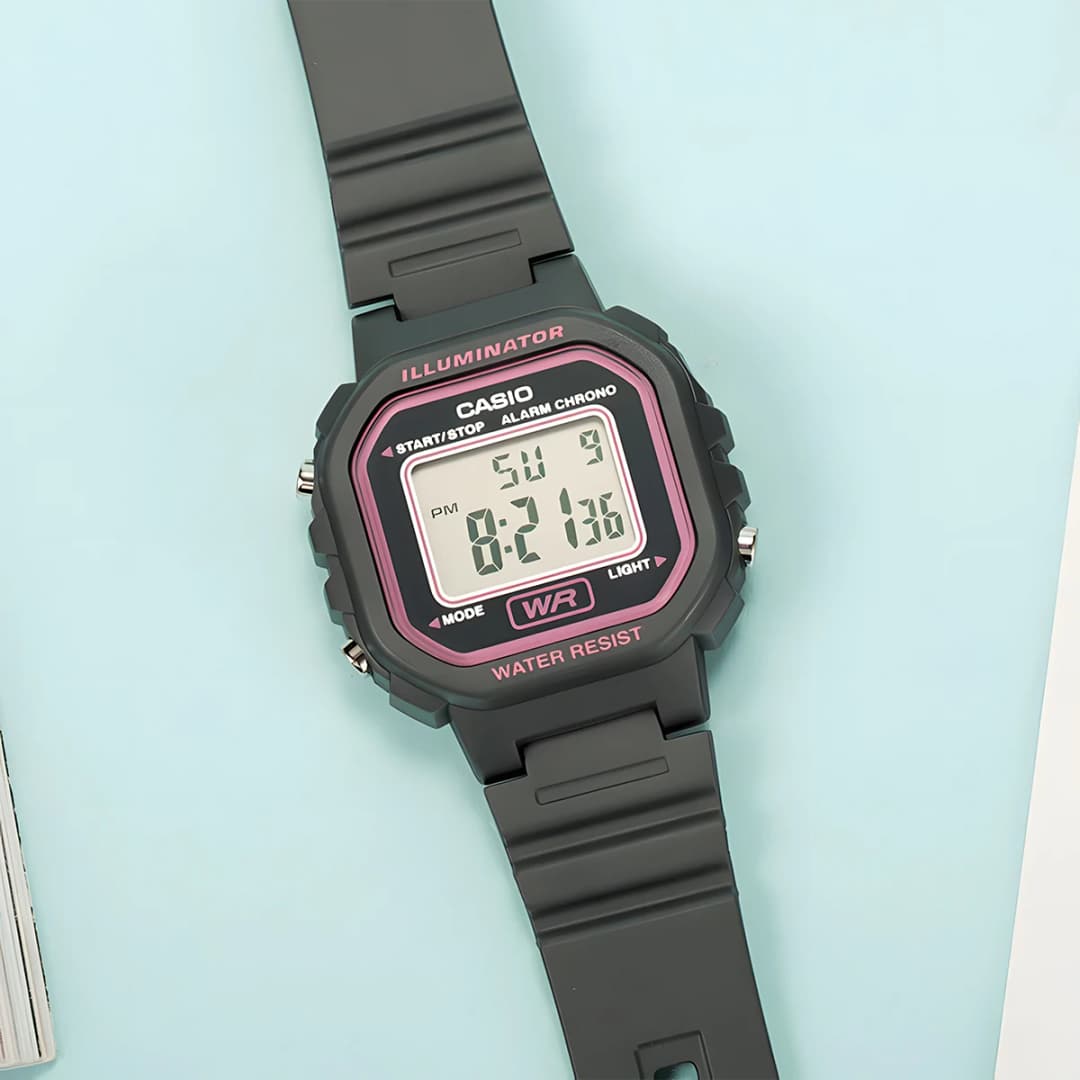 Casio watch for women LED versatile trendy Multifunctional  Electronic Watch relogio LA-20WH-8A - 4