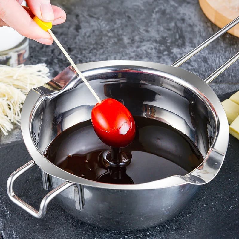 Stainless Steel Candle Wax Melting Boiler Pot with Heat Resistant Handle for Melting Chocolate Candy and Candle Making Supplies - 3