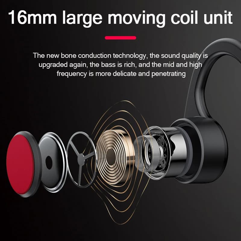 سماعة توصيل عظمي أصلية لينوفو X3 برو بلوتوث 5.3 سماعة رأس لاسلكية مقاومة للماء خطاف أذن سماعات أذن رياضية مع ميكروفون - 4