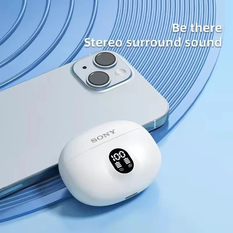 Original SONY TWS Wireless Bluetooth Earphone Transparent HIFI Headphones LED Power Digital Display Stereo Sound Earphones 895B - 5