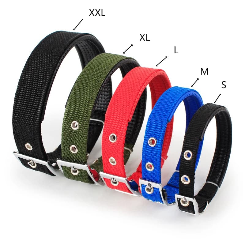 Solid Dog Collars  Nylon Dog Collar For Small Medium Large Dogs Teddy Keji Pitbull Bulldog Beagle - 4