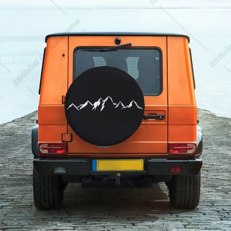 غطاء إطار احتياطي مخصص للجبال لسيارات ميتسوبيشي جيب آر في إس يو في كامبير غطاء حماية إطار السيارة البحري مقاس 14" 15" 16" 17" بوصة - 3