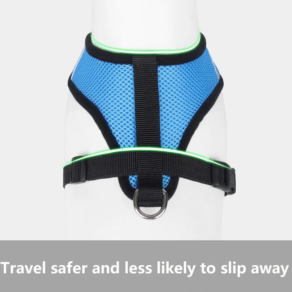 حبل قطة وطوق خيمة قطة حزام طوق للقطط حزام رقبة مضاد للهروب سترة حيوانات أليفة طوق كلب حزام رقبة MBD01 - 5