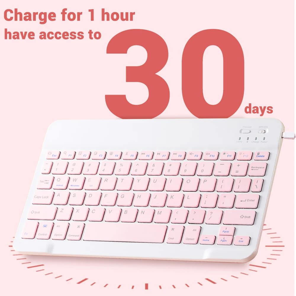 Mini Wireless Keyboard Bluetooth Keyboard For ipad Phone Tablet Portable Bluetooth Keyboard and Mouse For Samsung Xiaomi Android - 4