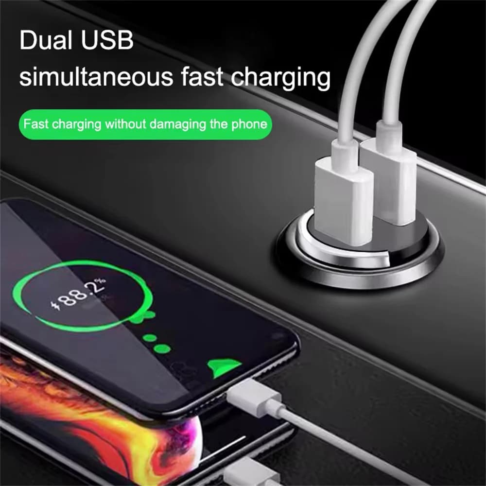 شاحن سيارة صغير بقدرة 200 وات شحن سريع لهاتف iPhone QC3.0 mini PD USB Type C شاحن هاتف محمول للسيارة لهاتف Xiaomi Samsung Huawei - 2