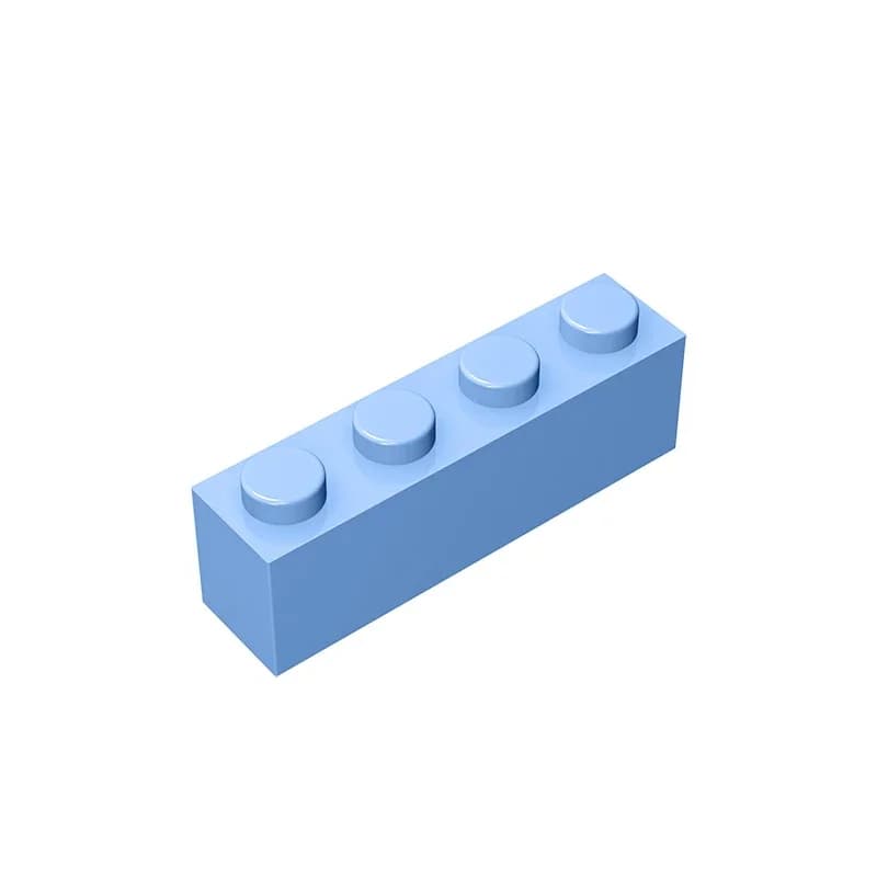 Gobricks GDS-534 Brick 1 x 4 without Bottom Tubes compatible with lego 3010 3066 pieces of children's DIY - 5