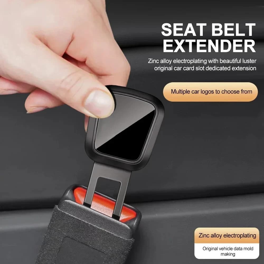 Seat Belt Clip Extender Thick Insert for Tesla/Porsche Safety Lock 1/2PCS - 2