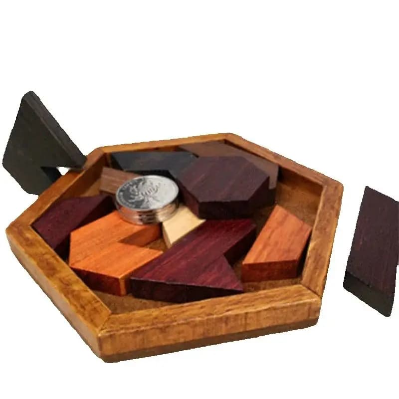 ألغاز خشبية ذات شكل هندسي للأطفال، ألعاب خشبية غير سامة تعليمية للأطفال - 5