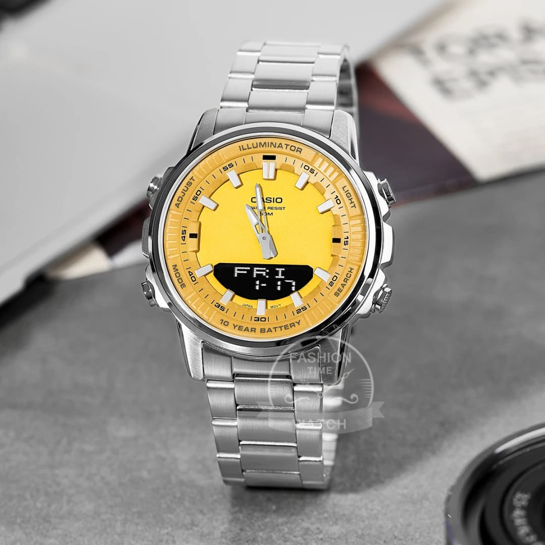 Casio watches for men top brand luxury set LED pointer dual display Waterproof military Watch relogio masculino AMW-880 Series - 6