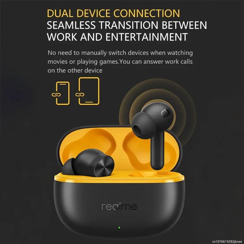 Realme Buds T200 Lite True Wireless Earphone AI Call Noise Reduction Headset Bluetooth 5.4 HiFi Stereo Cycling Headphones 600mAh - 2