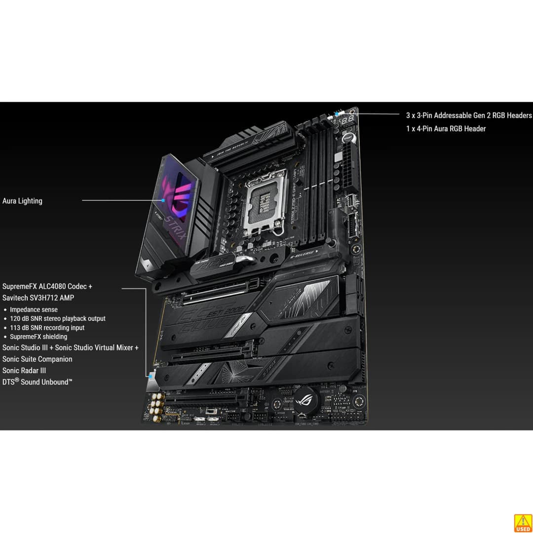 ASUS ROG STRIX Z790-E GAMING WIFI Motherboard Socket LGA1700 CPU DDR5 7800+(OC) MHz Memory Chipset Z790 ATX Mainboard - 4